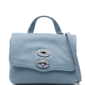 Zanellato Postina® Baby Bag In Smooth Blue Zelante Leather