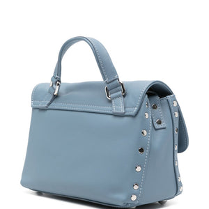 Zanellato Postina® Baby Bag In Smooth Blue Zelante Leather