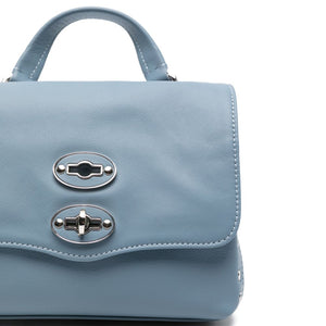 Zanellato Postina® Baby Bag In Smooth Blue Zelante Leather