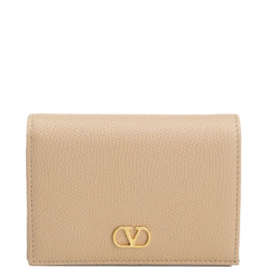 Valentino Garavani-VLogo Signature Grainy Calfskin Wallet