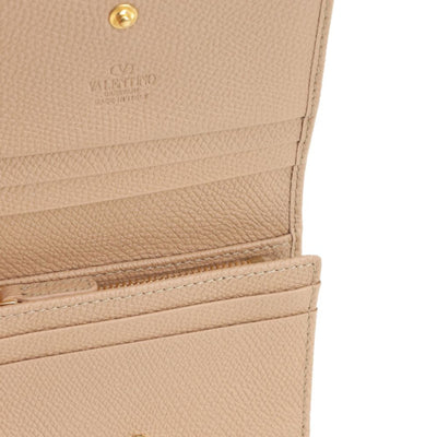 Valentino Garavani-VLogo Signature Grainy Calfskin Wallet