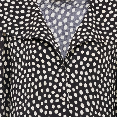 Chloé ChloÃ© V-neck long sleeves Dotted silk dress