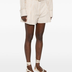Iro Anemone striped cotton shorts