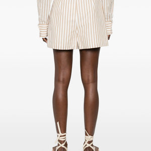 Iro Anemone striped cotton shorts
