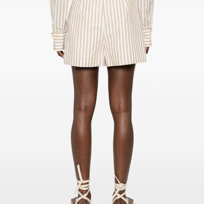Iro Anemone striped cotton shorts