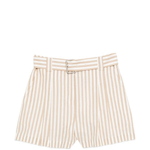 Iro Anemone striped cotton shorts