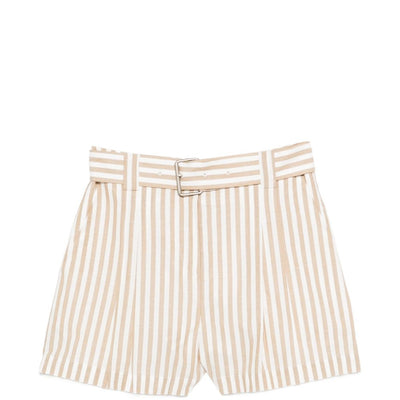 Iro Anemone striped cotton shorts