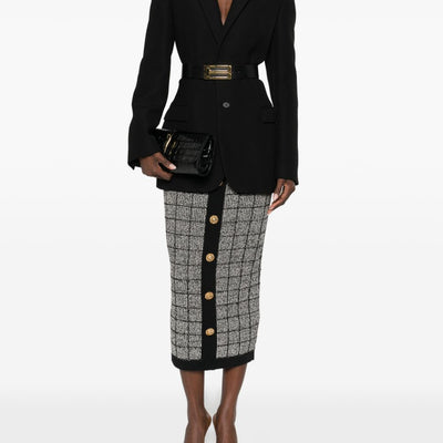 Balmain tweed long skirt