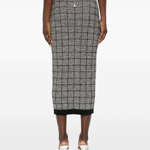 Balmain tweed long skirt