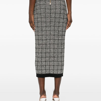 Balmain tweed long skirt