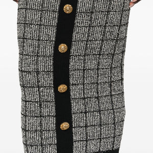 Balmain tweed long skirt