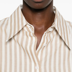 Iro Azaloa striped cotton blouse
