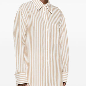 Iro Azaloa striped cotton blouse