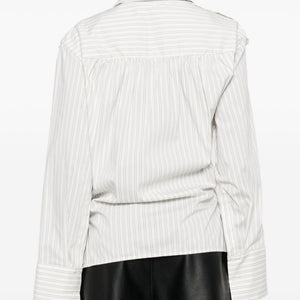 Iro Lace striped cotton shirt