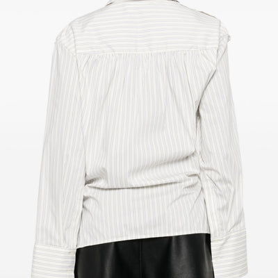 Iro Lace striped cotton shirt
