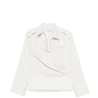 Iro Lace striped cotton shirt
