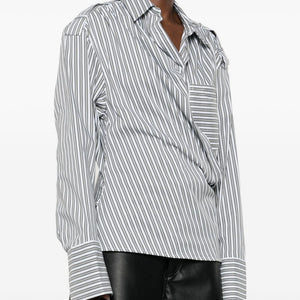 Iro Lace striped cotton shirt