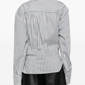 Iro Lace striped cotton shirt