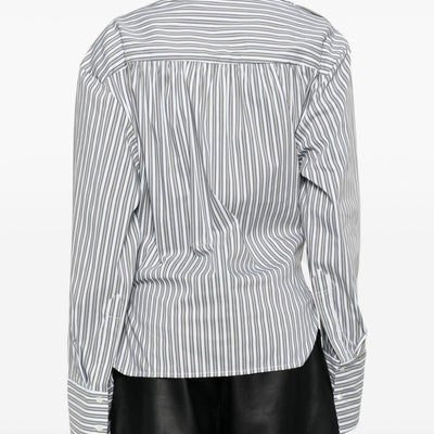 Iro Lace striped cotton shirt