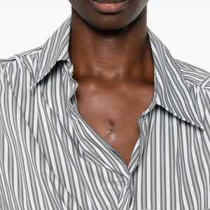 Iro Lace striped cotton shirt