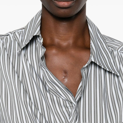 Iro Lace striped cotton shirt