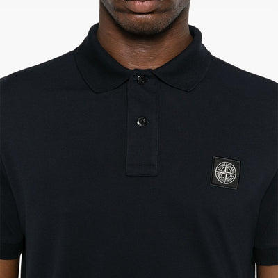 Stone Island Logo cotton polo shirt