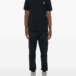 Stone Island Logo cotton polo shirt