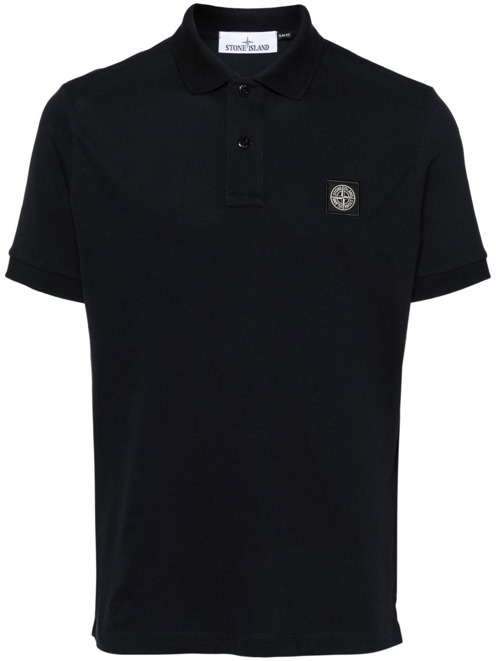 Stone Island Logo cotton polo shirt