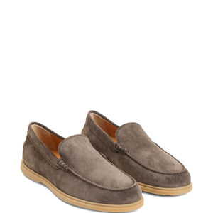 Tod'S Brown Suede Leather Loafers