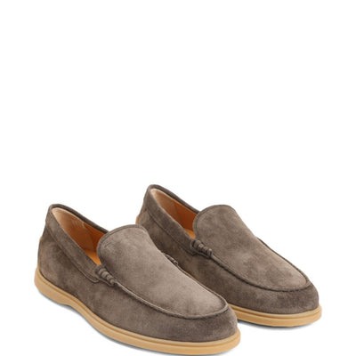 Tod'S Brown Suede Leather Loafers