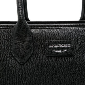 Emporio Armani Medium Shopper Bag With Palmellato Finish
