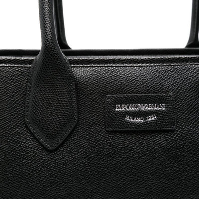 Emporio Armani Medium Shopper Bag With Palmellato Finish