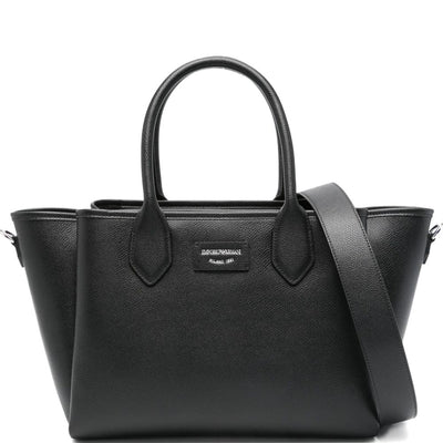 Emporio Armani Medium Shopper Bag With Palmellato Finish