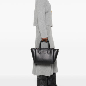 Emporio Armani Medium Shopper Bag With Palmellato Finish