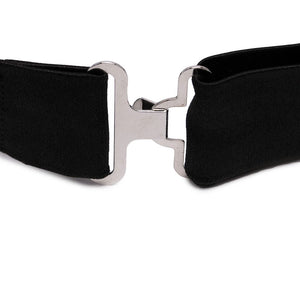 Emporio Armani Knotted Bow Tie In Micro-Textured Pure Silk
