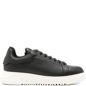 Emporio Armani Tumbled leather sneakers