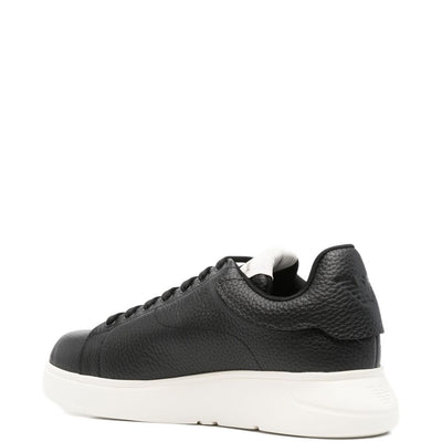 Emporio Armani Tumbled leather sneakers