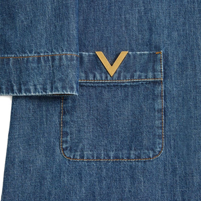 Valentino VLogo Signature denim short dress
