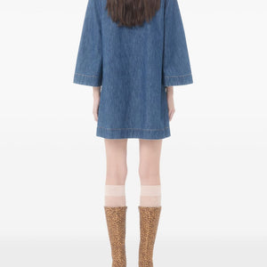 Valentino VLogo Signature denim short dress