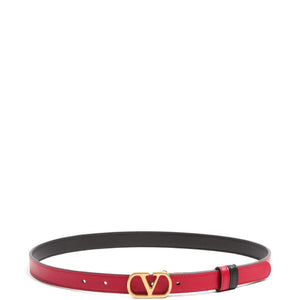 Valentino Garavani-VLogo Signature Reversible Belt in Shiny Calfskin 30mm