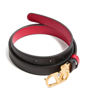 Valentino Garavani-VLogo Signature Reversible Belt in Shiny Calfskin 30mm