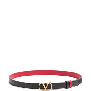 Valentino Garavani-VLogo Signature Reversible Belt in Shiny Calfskin 30mm