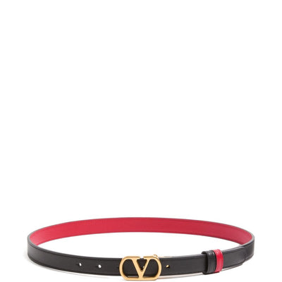 Valentino Garavani-VLogo Signature Reversible Belt in Shiny Calfskin 30mm