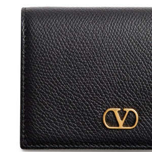 Valentino Garavani-VLogo Signature Grainy Calfskin Wallet