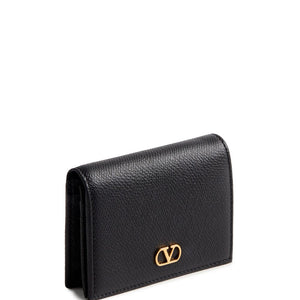 Valentino Garavani-VLogo Signature Grainy Calfskin Wallet