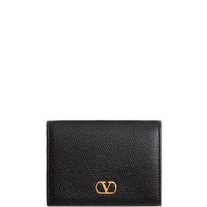 Valentino Garavani-VLogo Signature Grainy Calfskin Wallet