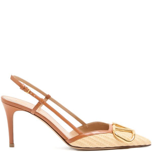 Valentino Garavani VLogo Signature leather slingback pumps