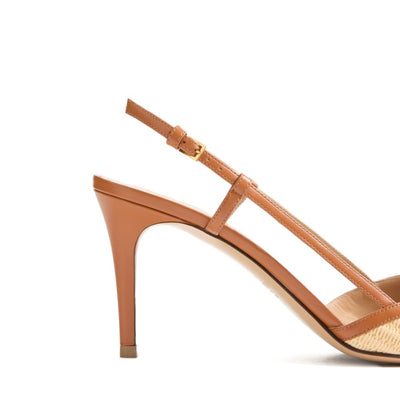 Valentino Garavani VLogo Signature leather slingback pumps