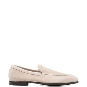 John Lobb natural piped loafers