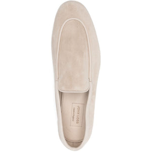 John Lobb natural piped loafers
